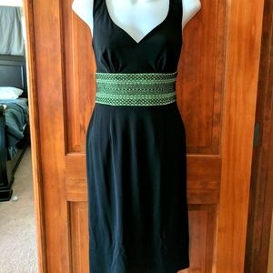 Authentic Kay Unger Empire Waist V-Neck Dress